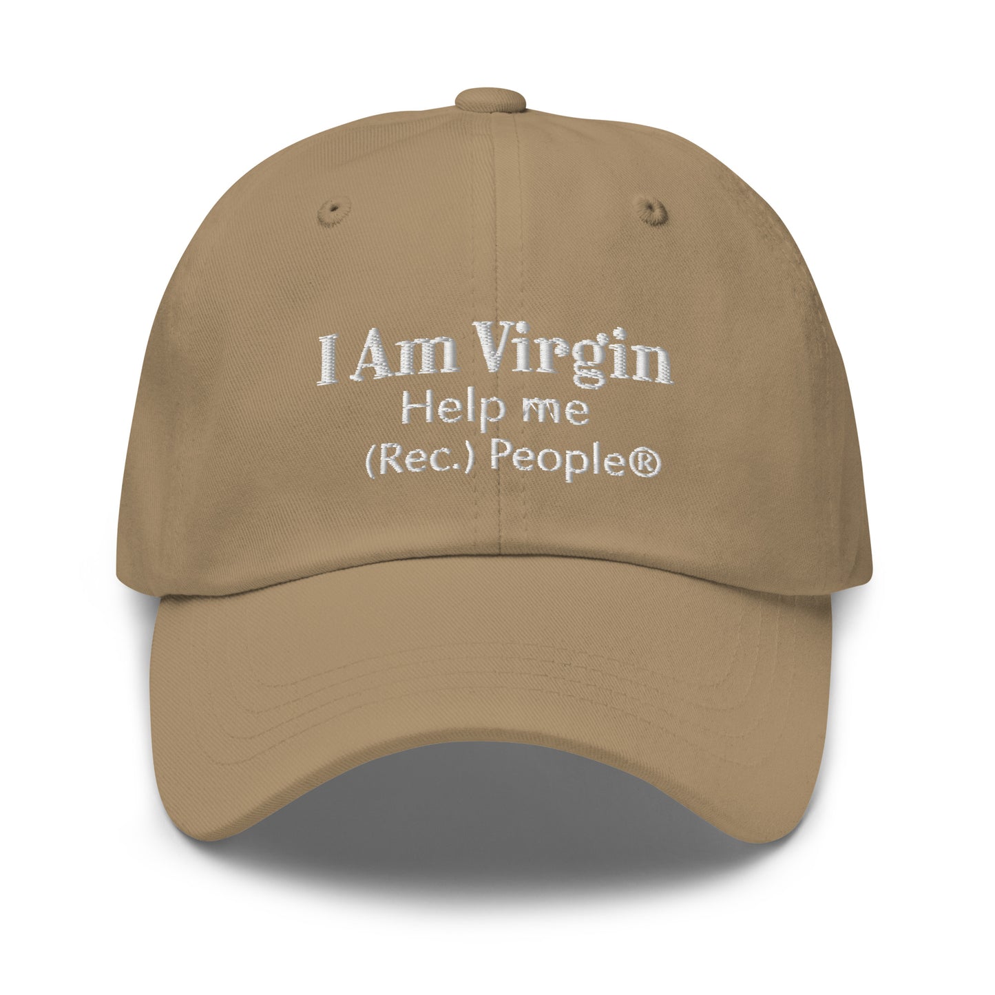 I Am Virgin Classic baseball mensaje blanco (5 colores)