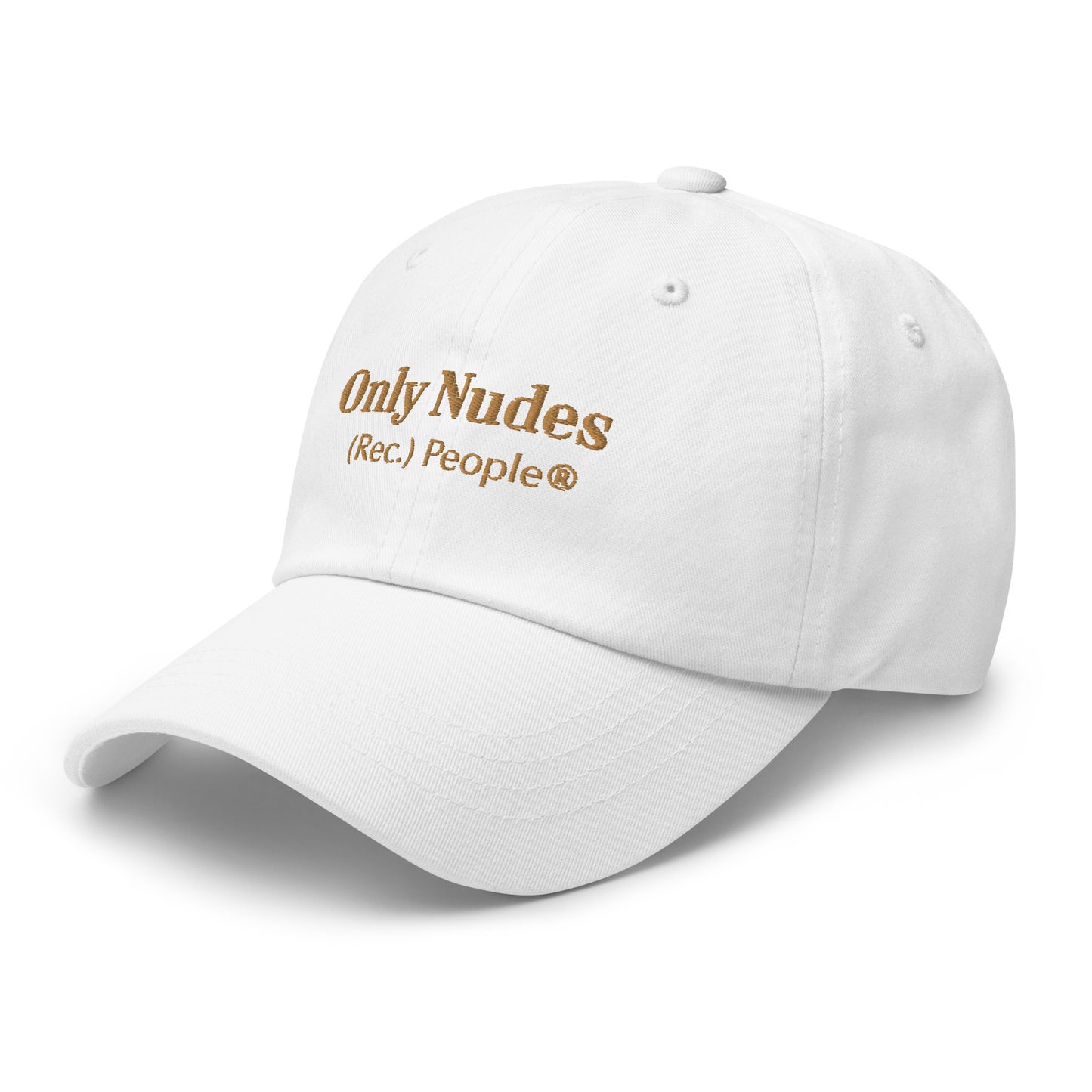 Only Nudes Gold Couture gorra classic baseball blanca