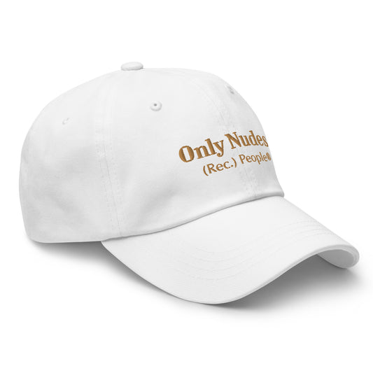 Only Nudes Gold Couture gorra classic baseball blanca