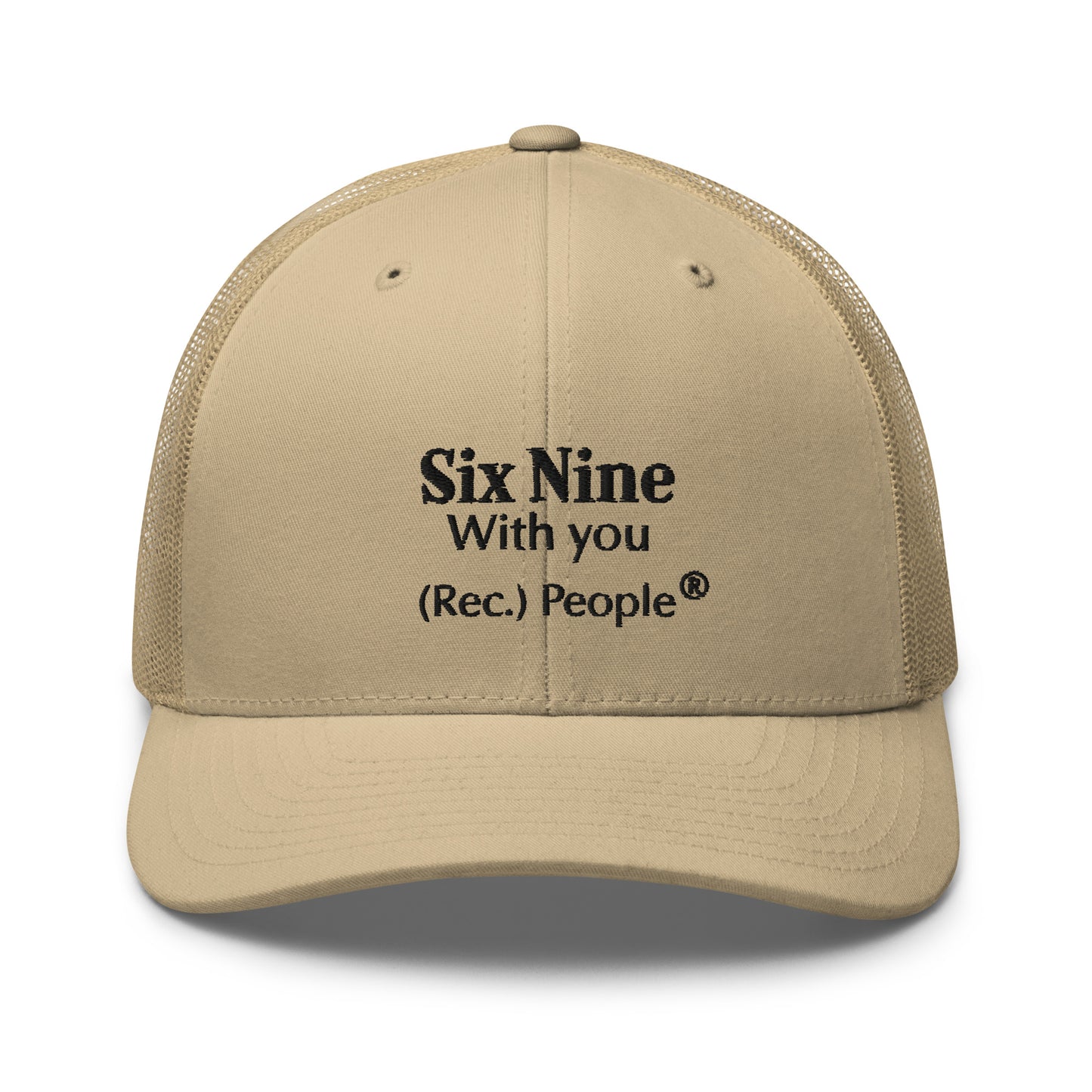 Six Nine gorra trucker mensaje negro (3 colores)