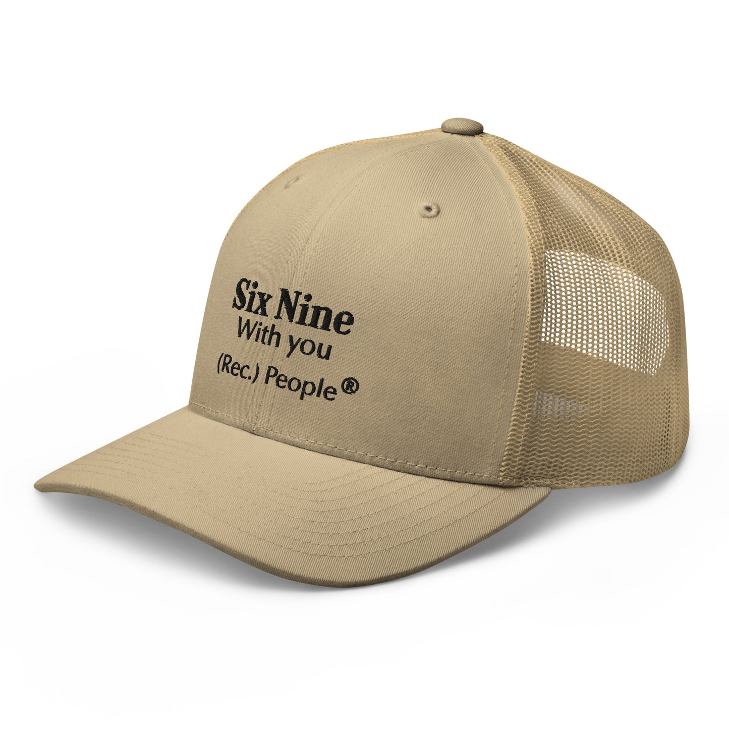 Six Nine gorra trucker mensaje negro (3 colores)