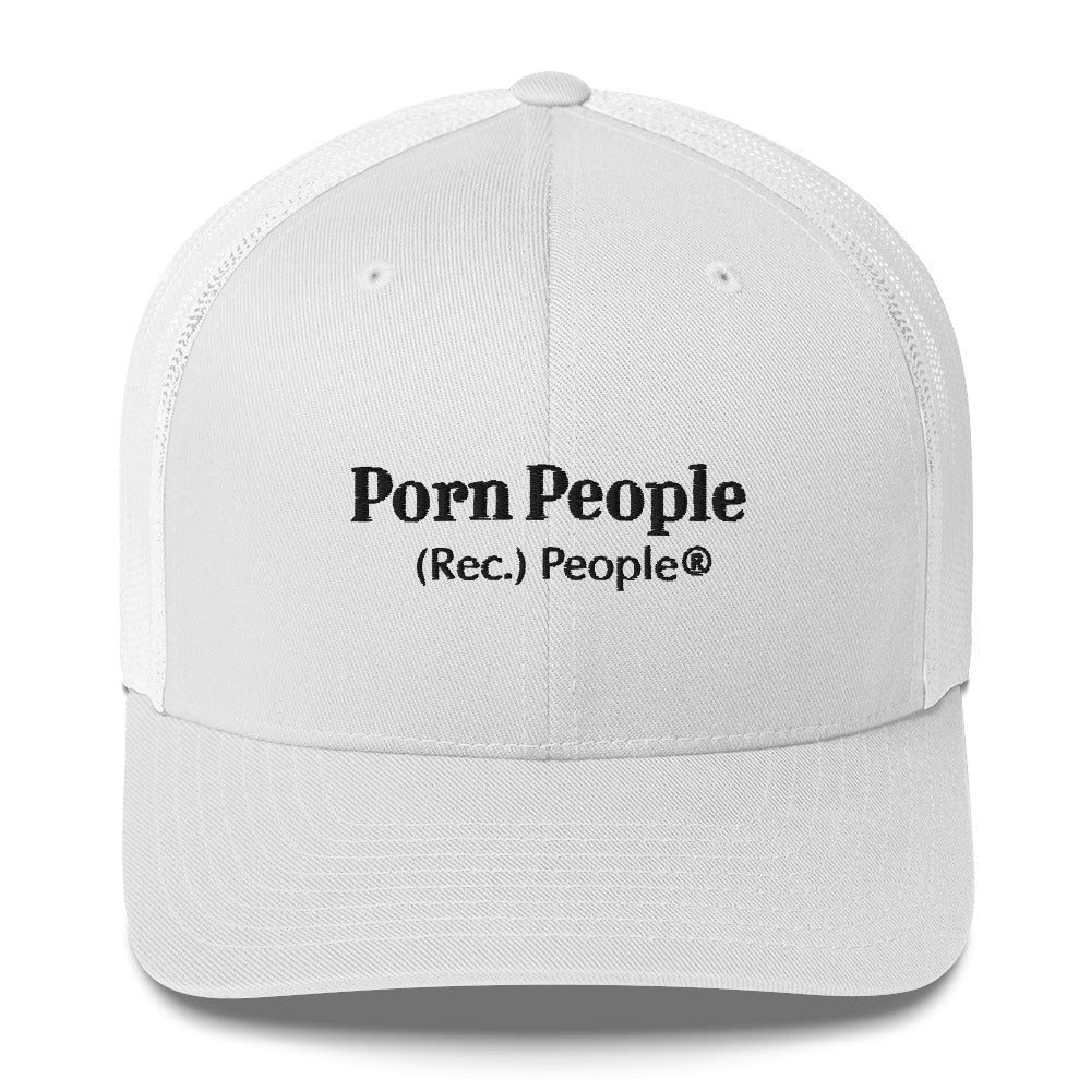 Porn People gorra trucker blanca