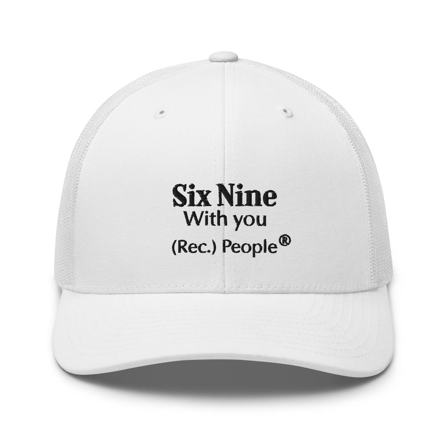 Six Nine gorra trucker mensaje negro (3 colores)