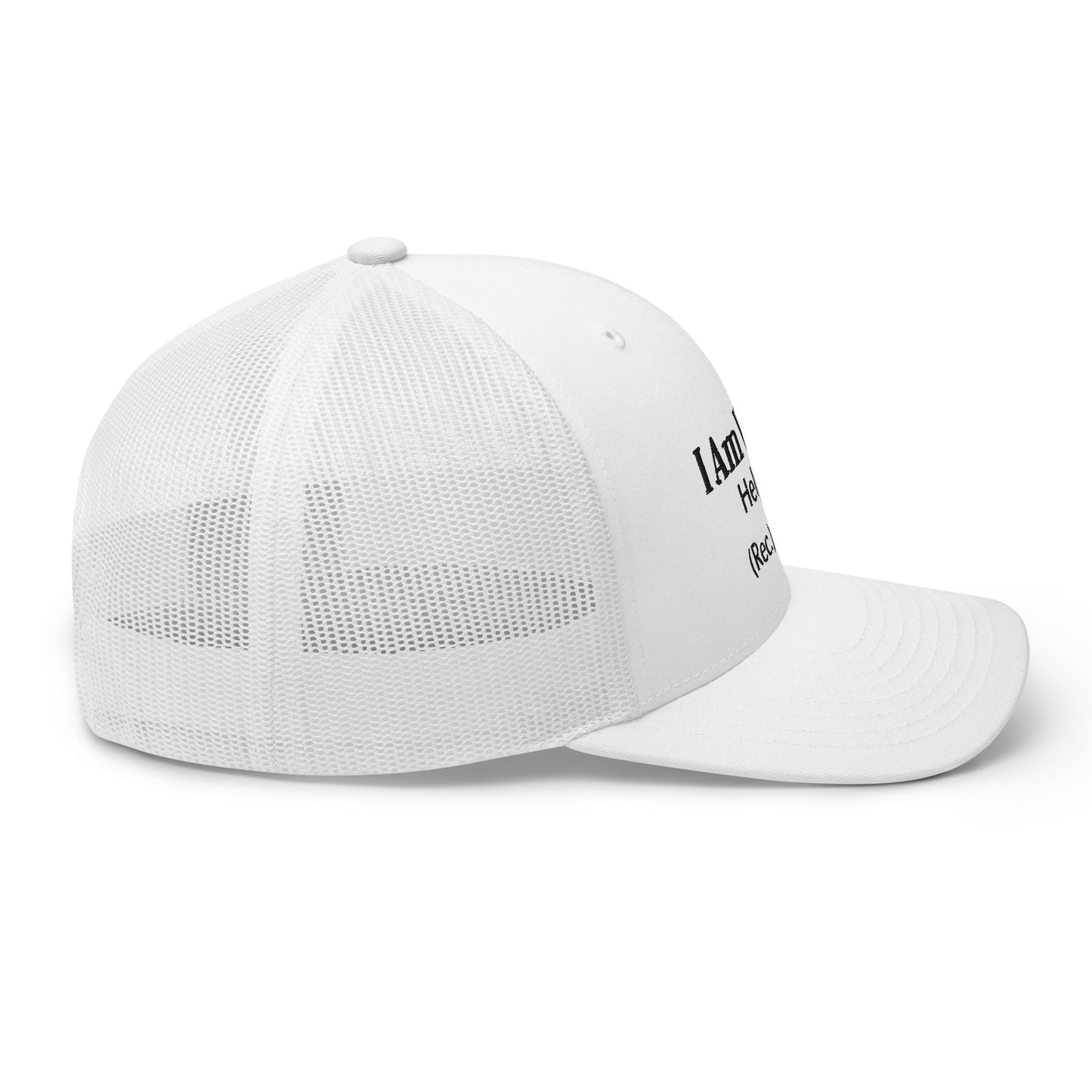 I Am Virgin gorra trucker mensaje negro (3 colores)