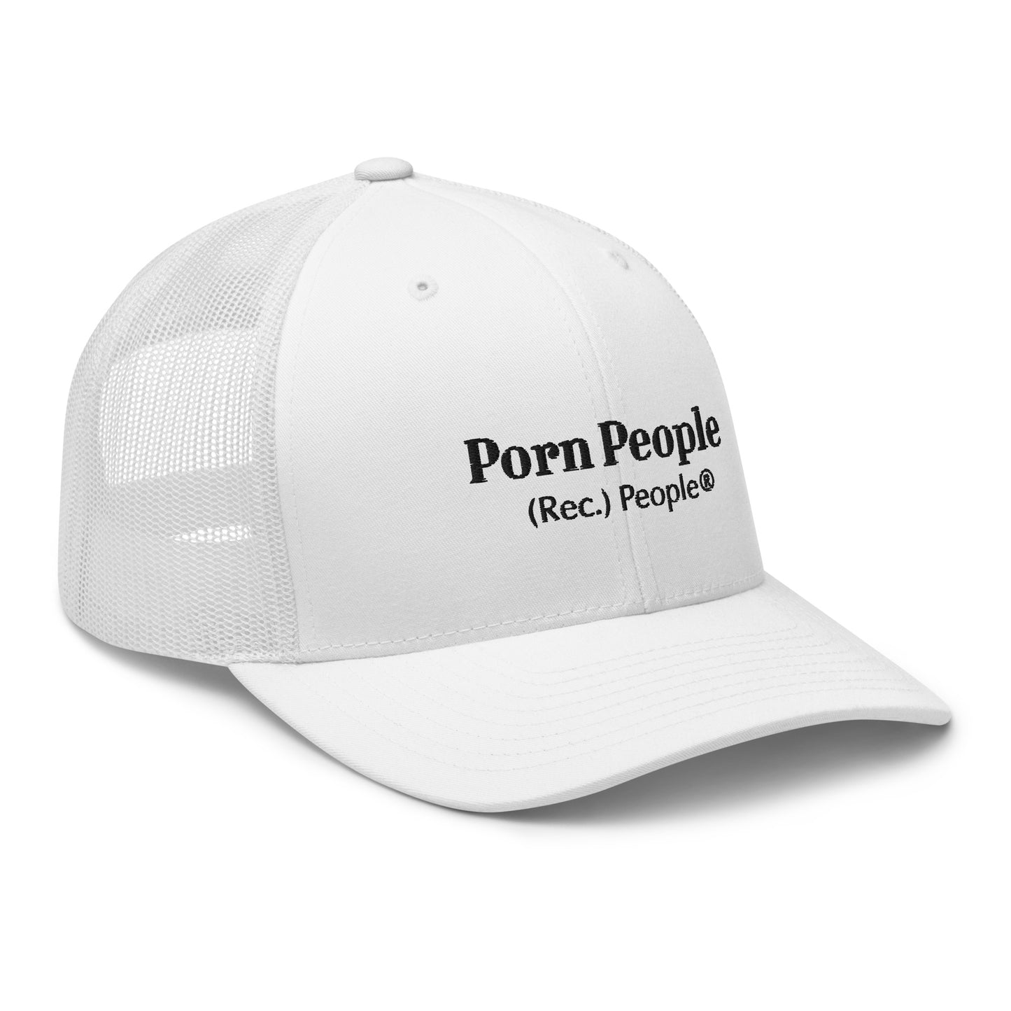 Porn People gorra trucker blanca