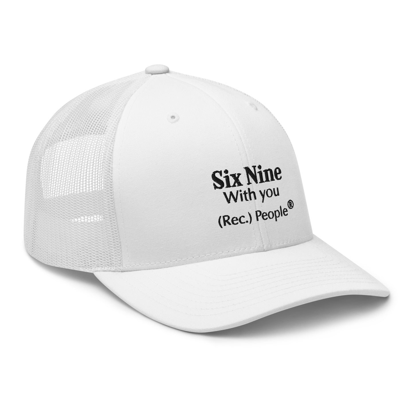 Six Nine gorra trucker mensaje negro (3 colores)