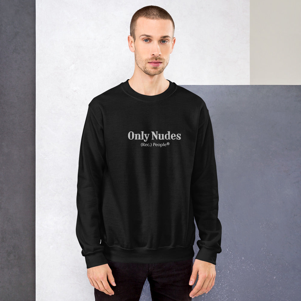 Only Nudes sudadera sin capucha negra