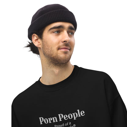 Porn People sudadera sin capucha negra