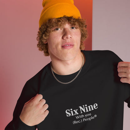 Six Nine sudadera sin capucha negra