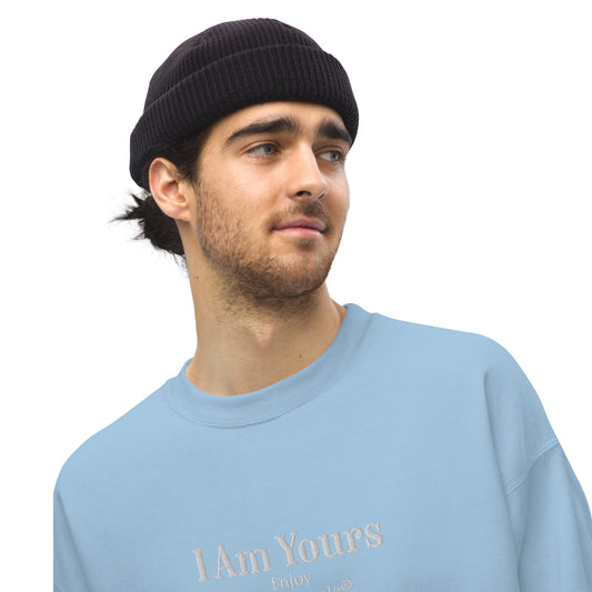 I Am Yours sudadera sin capucha azul cielo