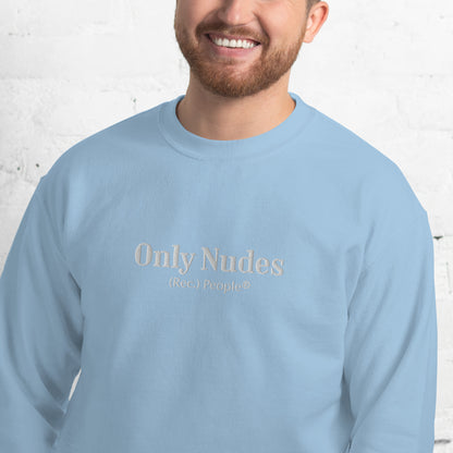 Only Nudes sudadera sin capucha azul cielo