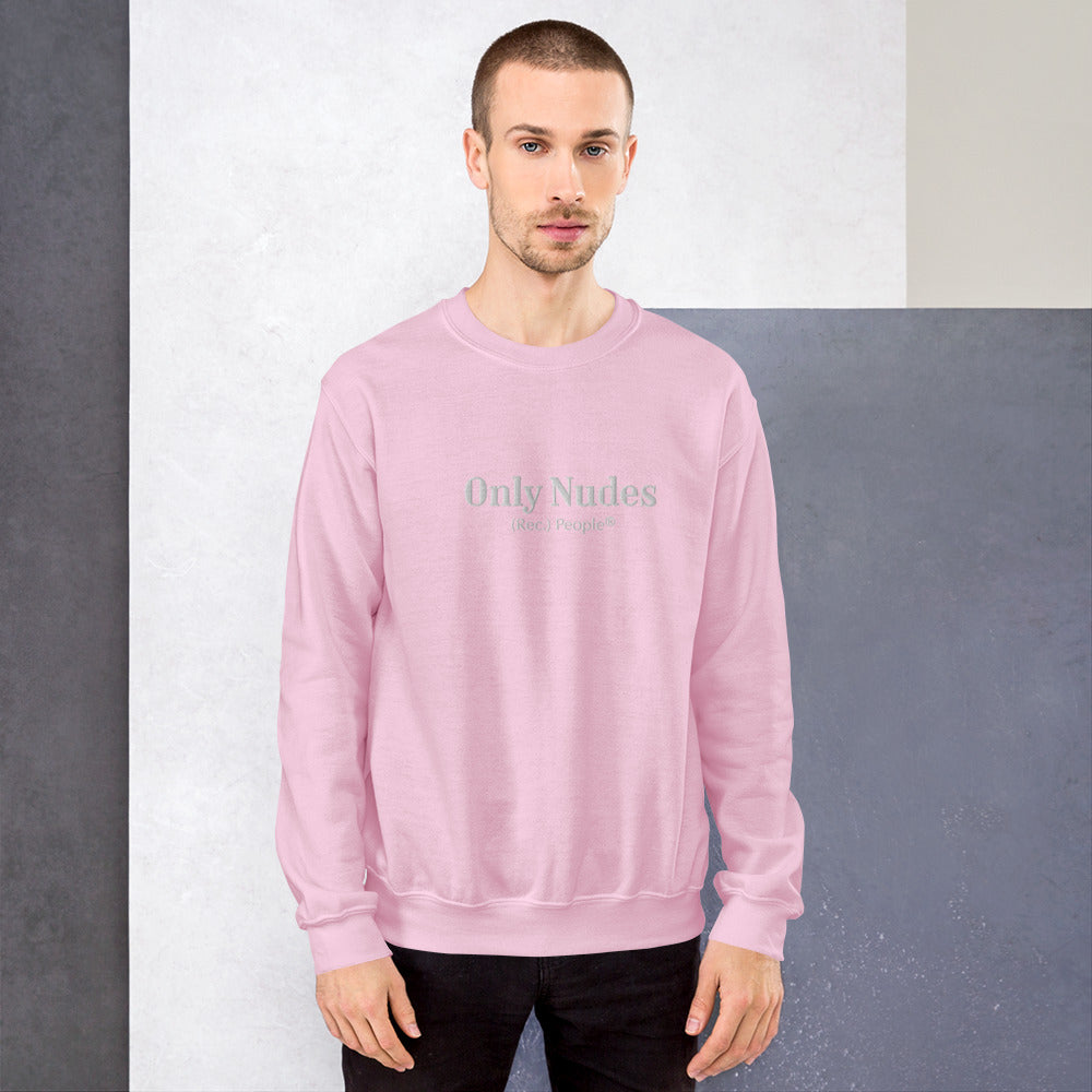 Only Nudes sudadera sin capucha rosa