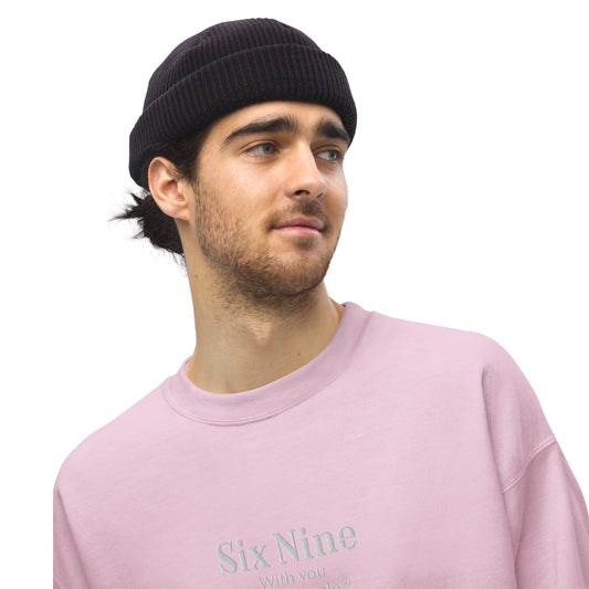 Six Nine sudadera sin capucha rosa