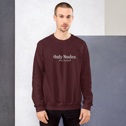 Only Nudes sudadera sin capucha granate