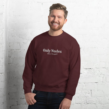 Only Nudes sudadera sin capucha granate