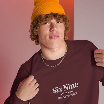 Six Nine sudadera sin capucha granate