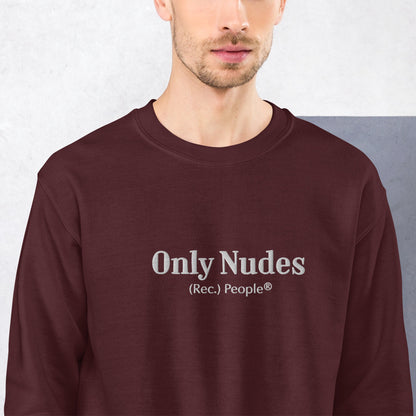 Only Nudes sudadera sin capucha granate