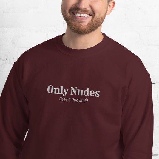 Only Nudes sudadera sin capucha granate