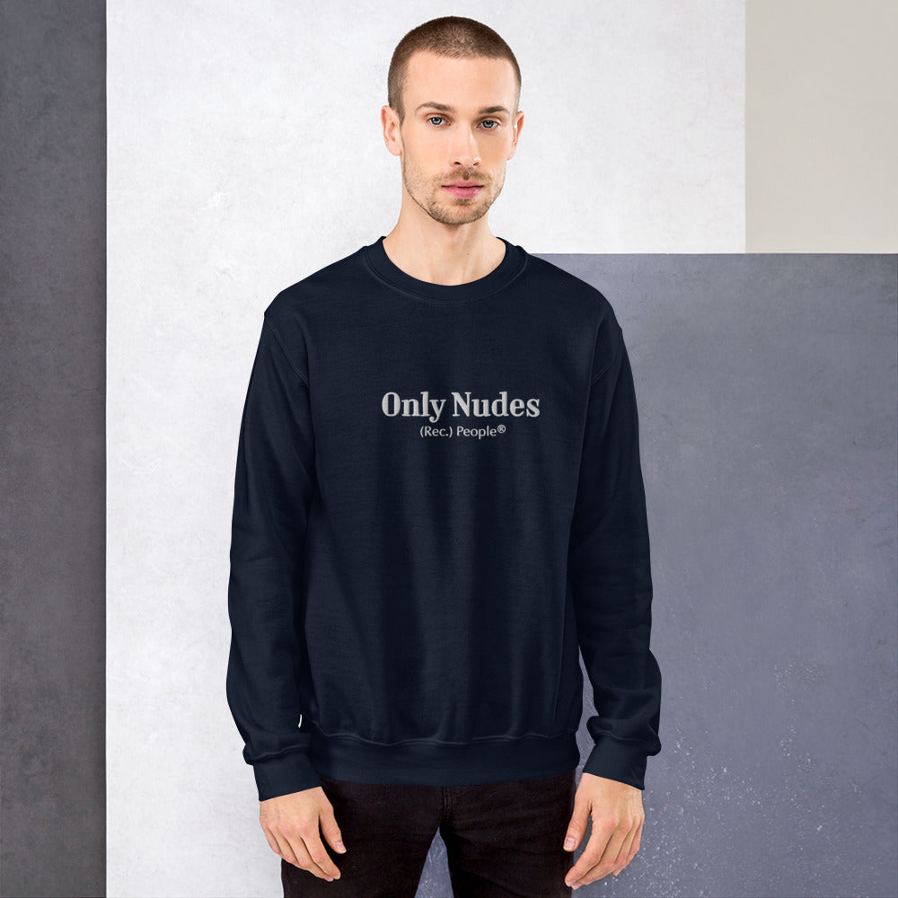 Only Nudes sudadera sin capucha azul marino