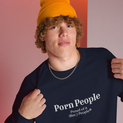 Porn People sudadera sin capucha azul marino