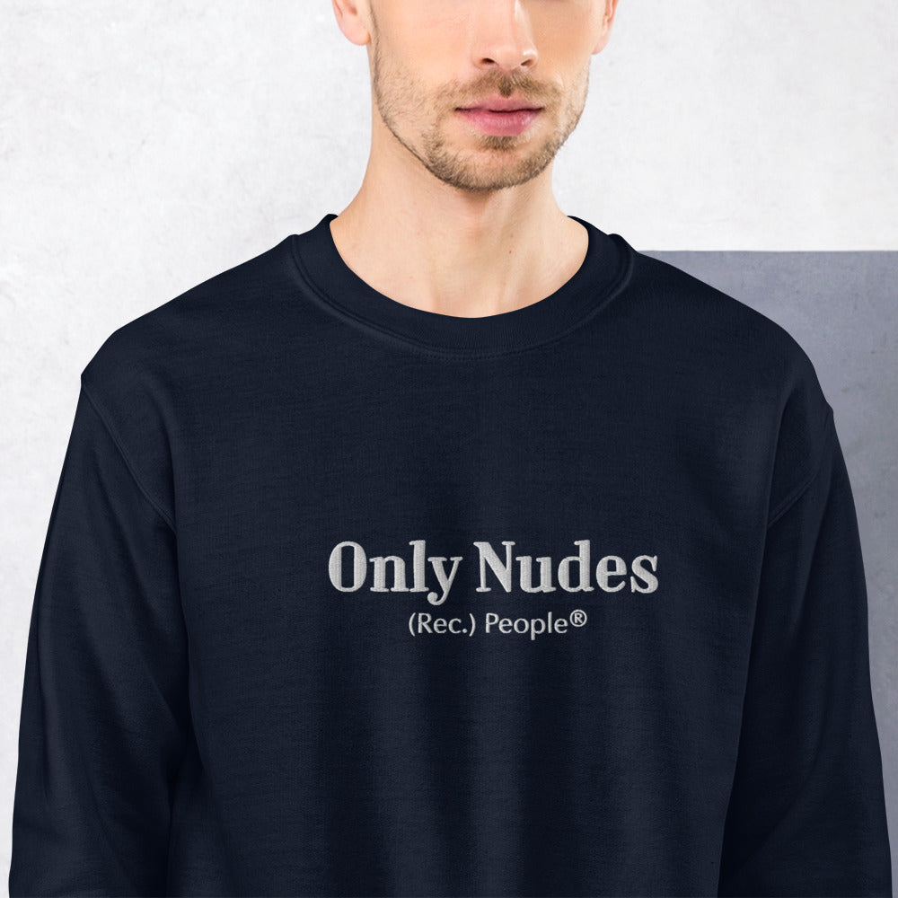 Only Nudes sudadera sin capucha azul marino