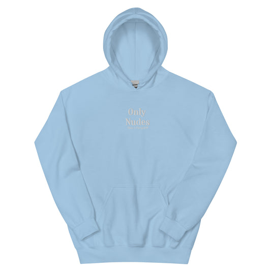 Only Nudes sudadera capucha azul cielo