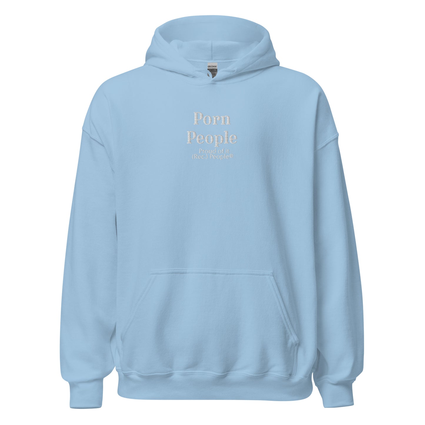 Porn People sudadera capucha azul cielo