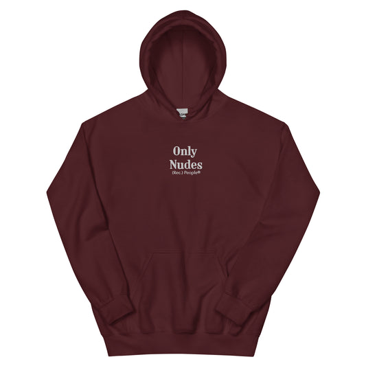 Only Nudes sudadera capucha granate